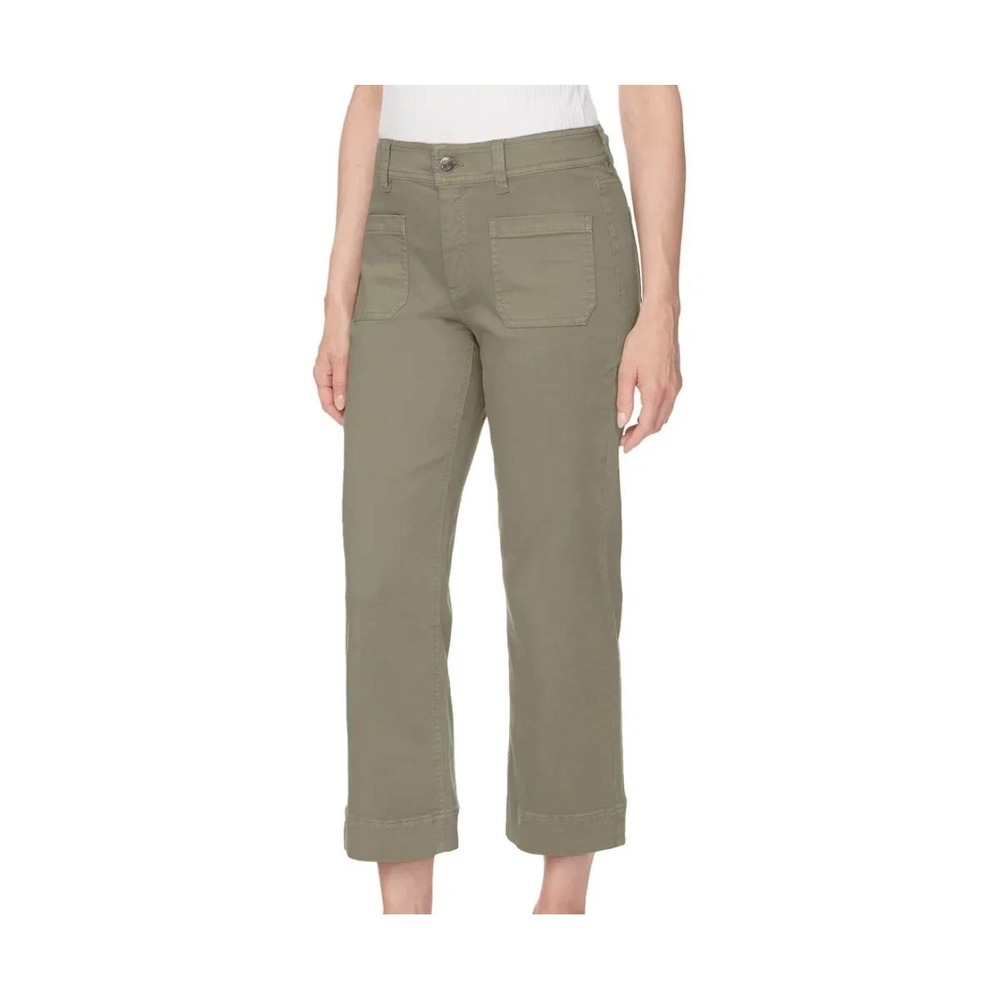 Buffalo David Bitton Brigette High Rise Soft Stretch Crop Pant Womens 8/29 Olive